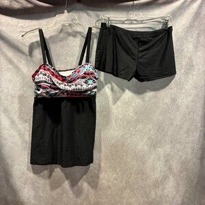 Zando Tankini and Boy Shorts Swimsuit